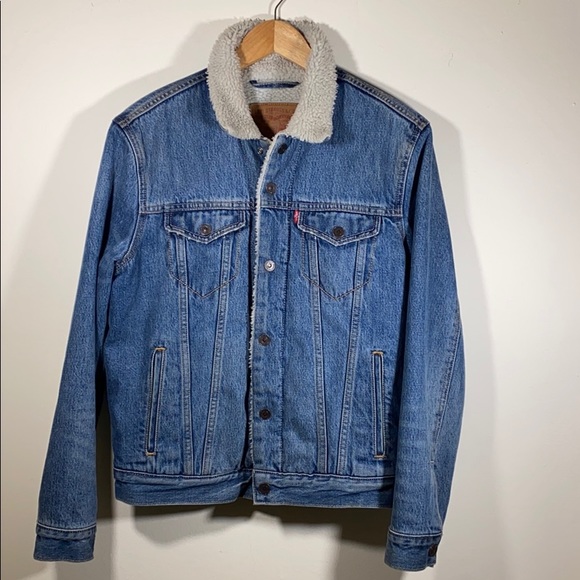 Levi's Denim Jean Jacket Sherpa Small